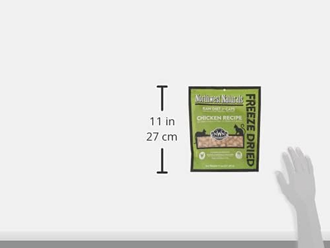 Freeze-Dried Chicken Cat & Kitten Food – Bite-Sized Nibbles – Healthy, Limited, Human-Grade Ingredients, All-Natural, High-Protein Raw Diet – Complete & Balanced, Made in USA, 11 Oz