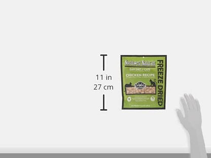 Freeze-Dried Chicken Cat & Kitten Food – Bite-Sized Nibbles – Healthy, Limited, Human-Grade Ingredients, All-Natural, High-Protein Raw Diet – Complete & Balanced, Made in USA, 11 Oz