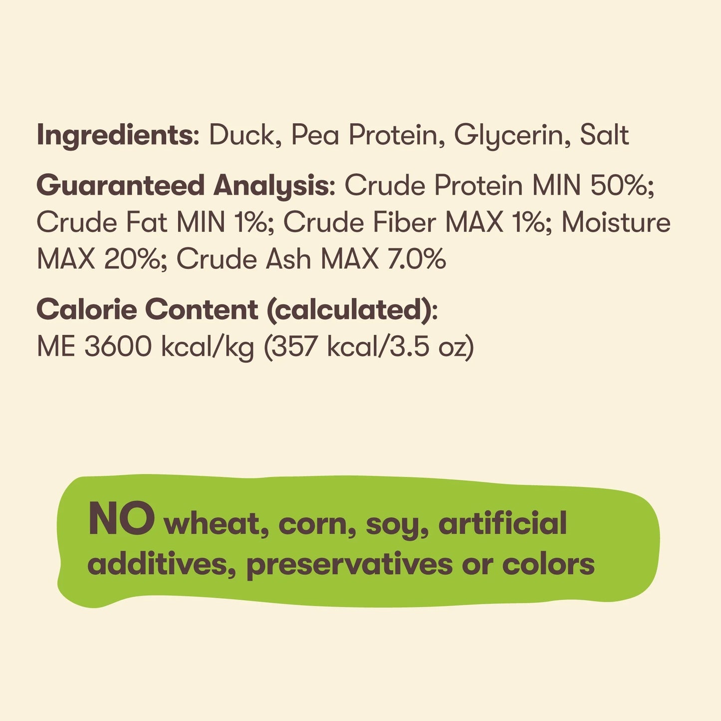 Duck Breast Jerky Dog Treats - 1 Pound