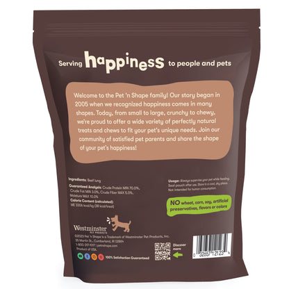 Beef Lung Dog Treats – Made and Sourced in the USA - Natural Healthy Treats, 9 Ounce