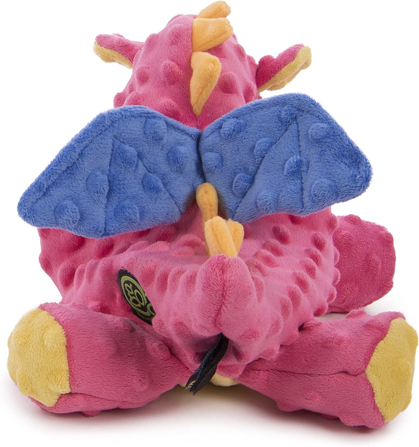 Bubble Plush Dragons Squeaky Dog Toy, Chew Guard Technology - Coral, Large