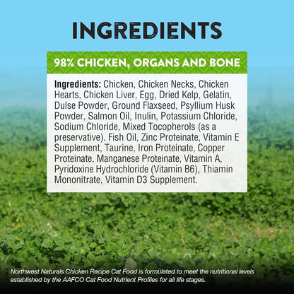 Freeze-Dried Chicken Cat & Kitten Food – Bite-Sized Nibbles – Healthy, Limited, Human-Grade Ingredients, All-Natural, High-Protein Raw Diet – Complete & Balanced, Made in USA, 11 Oz