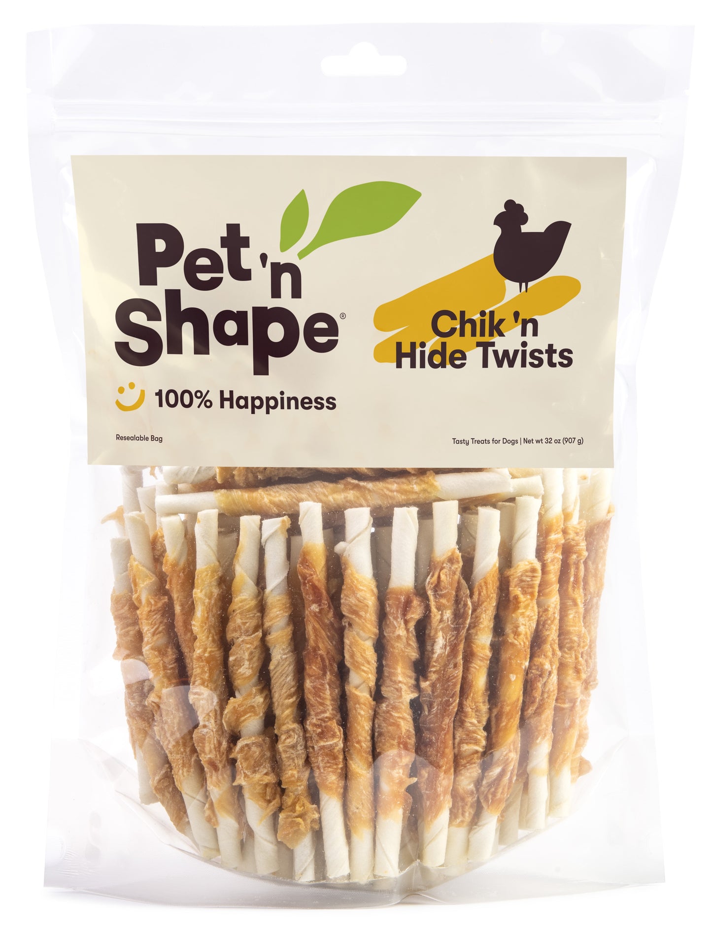 Hide Twists – Chicken Wrapped Rawhide Dog Treats - Small Twist - 2 Pounds