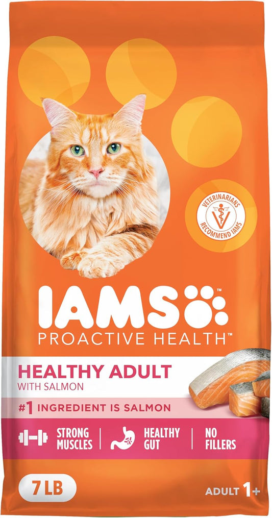 Proactive Health Adult Healthy Dry Cat Food with Real Salmon, 7 Lb. Bag