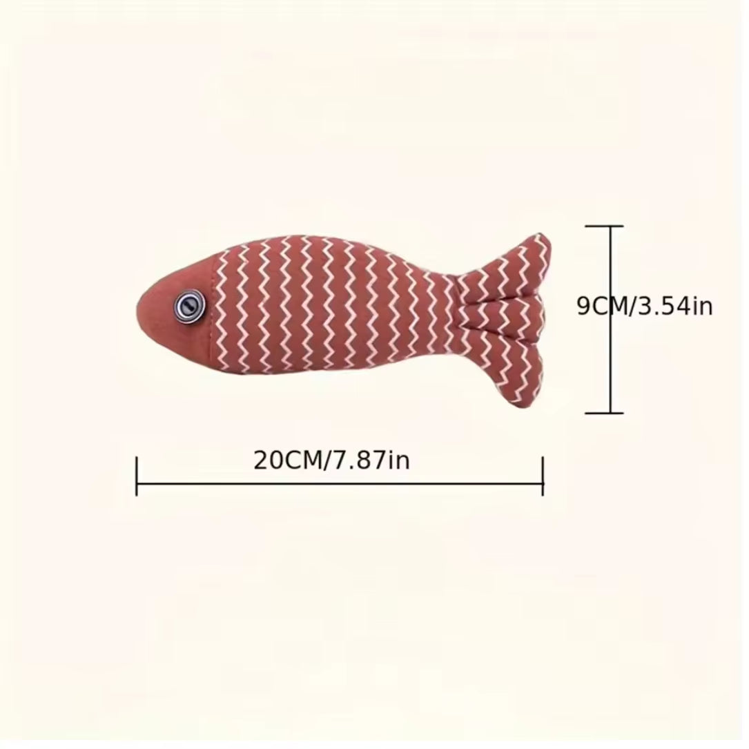 1Pc Pet Toys Cat Chew Toys Linen Fish Pillow Chew Training Toy Simulation Fish Puppet Pet Supplies