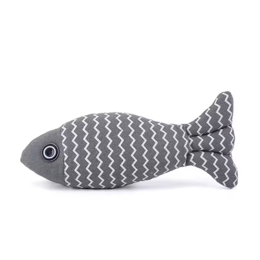 1Pc Pet Toys Cat Chew Toys Linen Fish Pillow Chew Training Toy Simulation Fish Puppet Pet Supplies