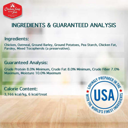 Pet Food Crunchy Bites Dog Treats, Chicken, 12 Ounce Bag | Soy, Corn & Wheat Free, No Artificial Flavors or Preservatives